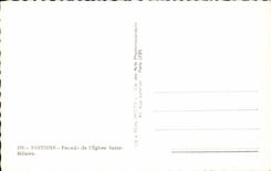 CPSM Poitiers Frontage of church Saint Hilaire