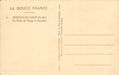 Las gargantas de CPA del lobo el camino de las caidas tienen Gourdon