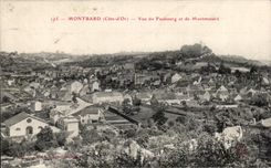 CPA Montbard Seen of the suburb and Montmuzard
