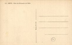 Puerta de CPA Metz de los alemanes y del cubo