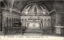 CPA Chartres the cathedral Vault of Notre Dame under ground