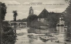 CPA Remarlard Les anciens moulins Fabrique de chaussures Pont sur l Huisne