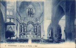 Pithiviers - Interior of Church - CPA