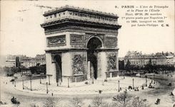 Paris - 8 - Arc de Triomphe CPA
