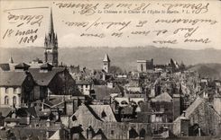 Pau - the Castle - Bell-tower of Church St Martin - CPA