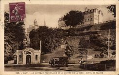 Pau - Le Nouveau Funiculaire et la Montee de la Gare - Hotel de France - CPA 