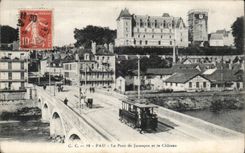 Pau - Le Pont de Jurancon et le Chateau - CPA 