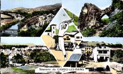 Cambo of the Baths - Souvenir Winds into a ball Basque - CPA