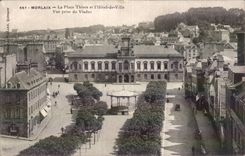 Morlaix - the Thiers Place - Town hall - CPA