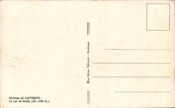 Cauterets - the Lake Gaube - CPA