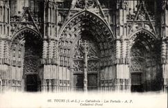 Tours - La Cathedrale - CPA 