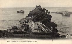 Biarritz - the Rock in Basta - CPA