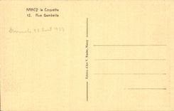 Nancy - the Vain one - Street Gambetta - CPA