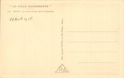 Reims - the Large Gate of Cathedral - CPA