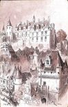 Loaches - Illustration - the Castle - CPA