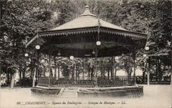 CPA Chaumont Public garden of Boulingrin Kiosk of music