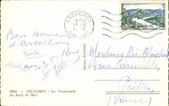 Arachon - la caminata de la playa - CPA