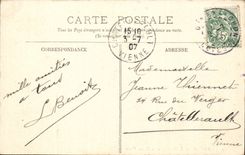 Dinan - the Castle and the False Gate - CPA