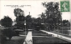 Enghien les Bains - Garden of the Casino - CPA