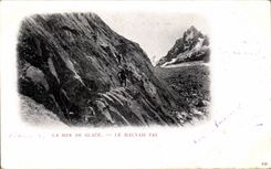 Mar del hielo - malos montaneses - CPA