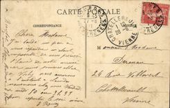 Lourdes - Esplanade during the Procession - CPA