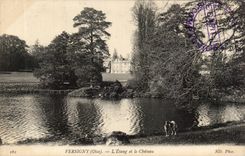 Versigny - Pond and the Castle - CPA