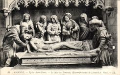 CPA Amboise Church Saint Denis the setting with the tomb peuvre presumee of Leonard de Vinci