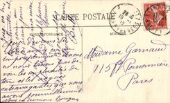 CPA Biarritz Vue vers la villa Belza