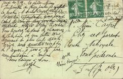 CPA Perpignan Statue of the thought Interior of the town hall