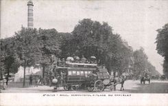 CPA Paris Sebastopol Boulevard and place of Chatelet