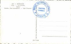 CPA Hendaye free Spanish Border