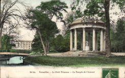CPA Versailles small Trianon the temple of love