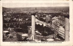 CPA Royat Panorama on Royat and Clermont Ferrand