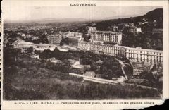 CPA Royat Panorama on the park and the large hotels