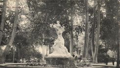 CPA Perpignan the monumental fountain of the botanical garden