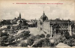 CPA Strasbourg Palais of ex emperor Places Republic