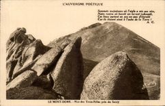 CPA the Mount Gilds Peaks of the three girls close to Sancy