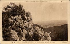 CPA Chatel Guyon la roca que vaga y el valle de Prades