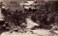 CPA Chatel Guyon Pont rustico tiene interior del parque