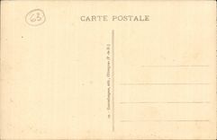 CPA the lake and the village Aydat