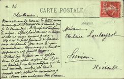 CPA Bourboule the road of the stopping