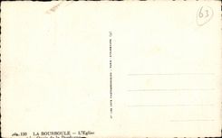 CPA Bourboule church and quays of the Dordogne