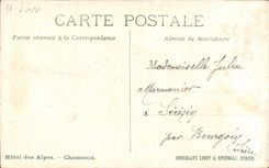 CPA Bridge St Marie Mont Blanc