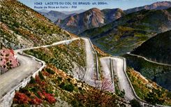 CPA Lacets del collar de las bobinas de Braus de Niza en Italia