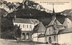 Entrada de CPA del convento de la cAmara acorazada chartreuse grande y del som grande