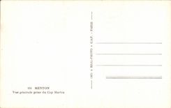 CPA Menton View taken of the Cape Martin