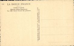 CPA Menton the city through the palm trees