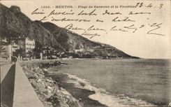CPA Menton Beach of Garavan and the border