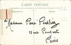 CPA Menton the beach by a heavy swell