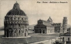 CPA Italy Italia Rammed Battistero E Campanile